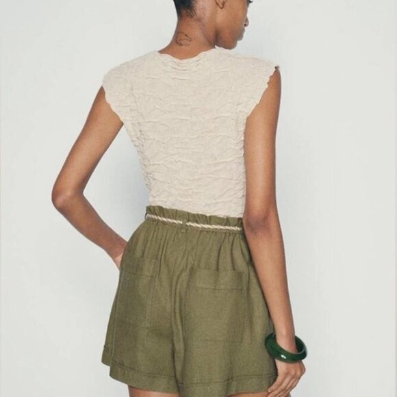 ZARA Wrinkled Effect Knit Top - Size L - New without tags - Picture 4 of 12